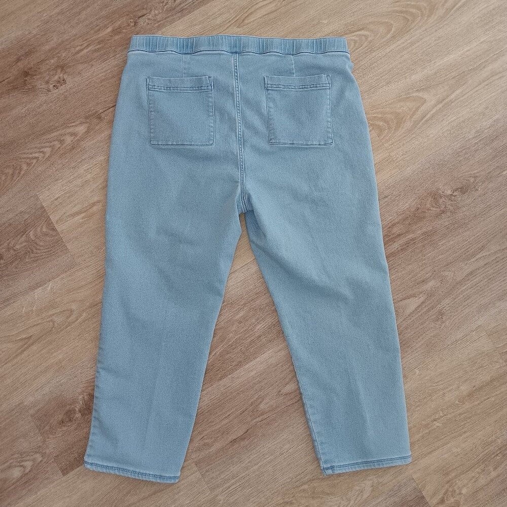J Jill Slim Leg Ankle Jean Pull On Denim Pants Size XL - Picture 3 of 6
